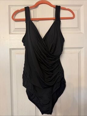 Jantzen Black tummy control  One-Piece Swimsuit size 12